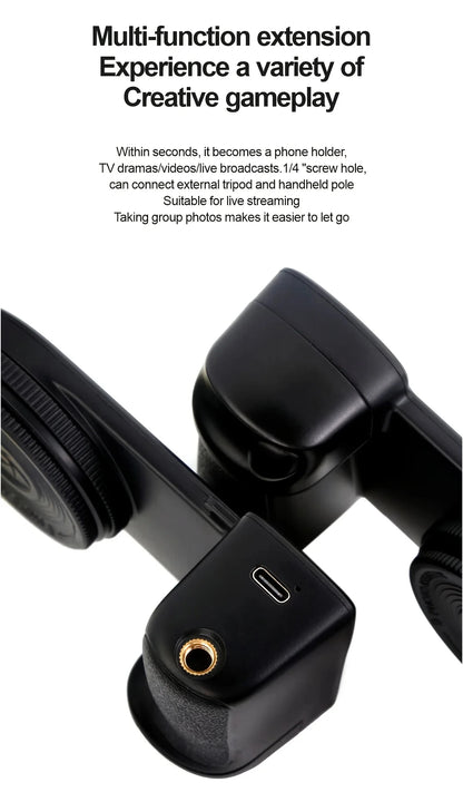 1PC Smartphone Camera Shutter Grip Bluetooth Selfie Handle Camera Photo Stabilizer with Fill Light for Iphone Android