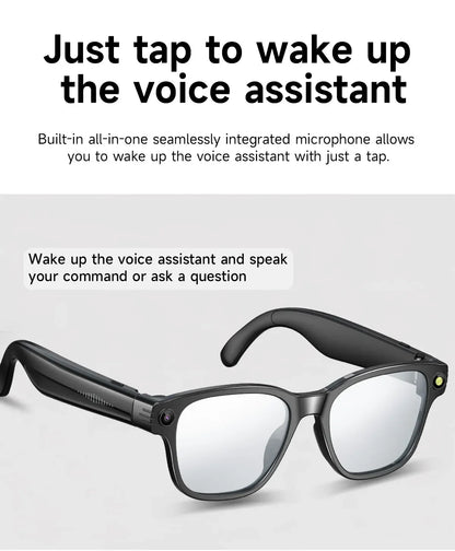 OPPO New Version AI Smart Glasses with 8MP Pixel Take Video Picture 4GB WiFi Contact AI ChatGPT Translation Smart Sunglass