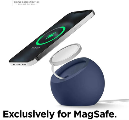 Ball Shape Magnetic Desk Phone Charger Stand Holder for Magsafe IPhone 15 14 13 12 Pro Max Mini Wireless Charging Desktop Dock