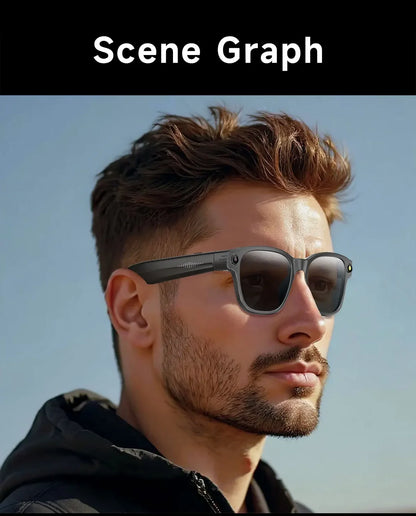 OPPO New Version AI Smart Glasses with 8MP Pixel Take Video Picture 4GB WiFi Contact AI ChatGPT Translation Smart Sunglass