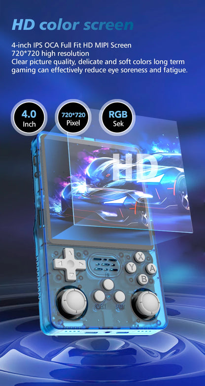BOYHOM R36 Plus Retro Handheld Game Console Linux 64-bit System 4" IPS Screen RK3326 Portable Pocket Video Player R36PLUS Games