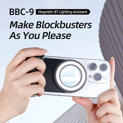 1PC Smartphone Camera Shutter Grip Bluetooth Selfie Handle Camera Photo Stabilizer with Fill Light for Iphone Android