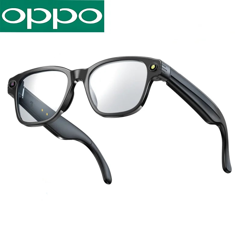 OPPO New Version AI Smart Glasses with 8MP Pixel Take Video Picture 4GB WiFi Contact AI ChatGPT Translation Smart Sunglass