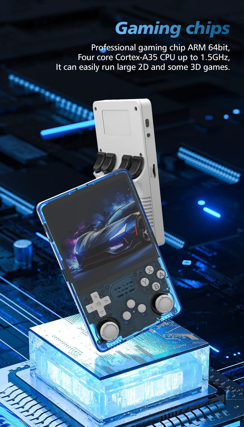 BOYHOM R36 Plus Retro Handheld Game Console Linux 64-bit System 4" IPS Screen RK3326 Portable Pocket Video Player R36PLUS Games