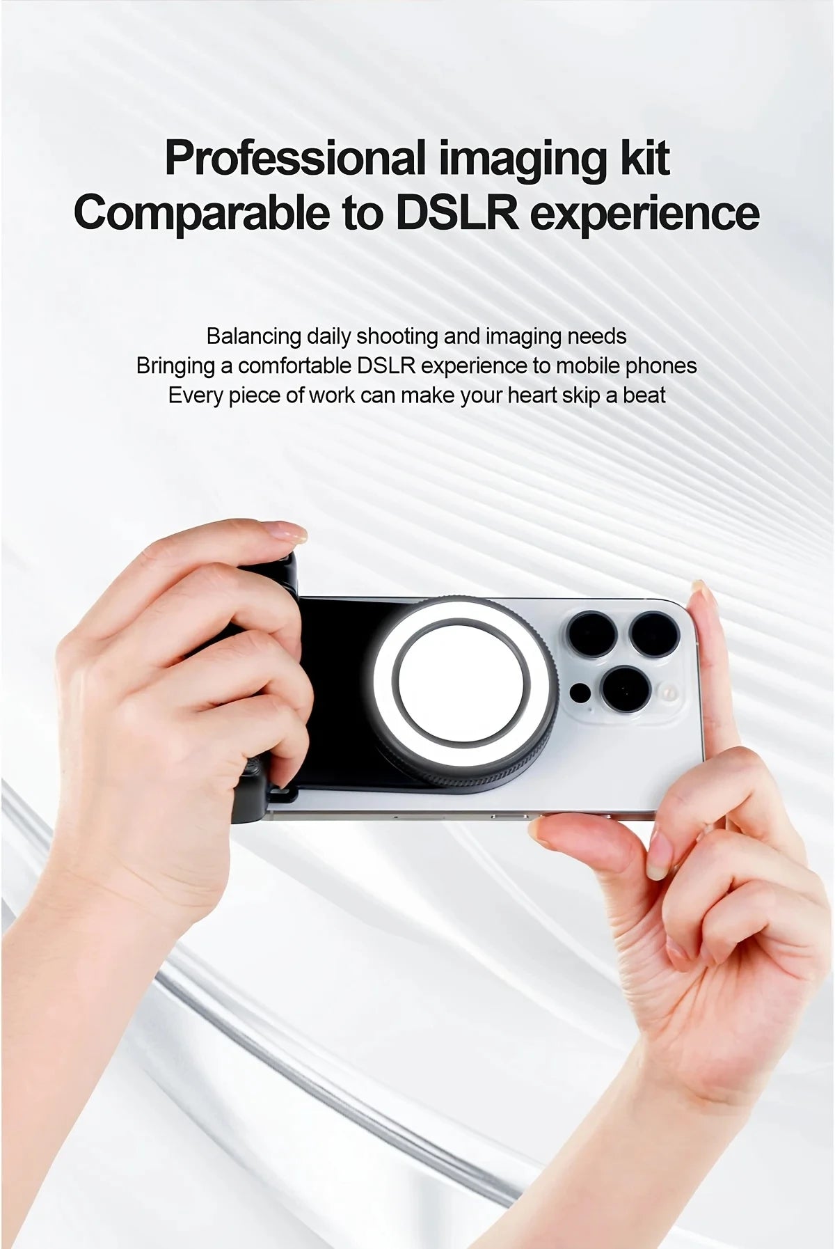 1PC Smartphone Camera Shutter Grip Bluetooth Selfie Handle Camera Photo Stabilizer with Fill Light for Iphone Android