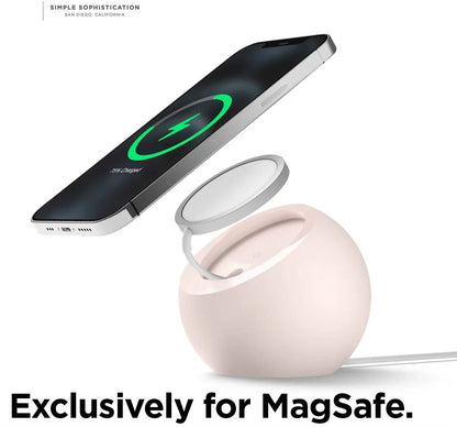 Ball Shape Magnetic Desk Phone Charger Stand Holder for Magsafe IPhone 15 14 13 12 Pro Max Mini Wireless Charging Desktop Dock
